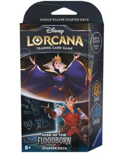 (英文版) Disney Lorcana: Rise of the Floodborn Starter Deck (Amber & Sapphire)