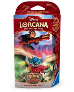 (英文版) Disney Lorcana: Reign of Jafar Starter Deck (Ruby & Steel)