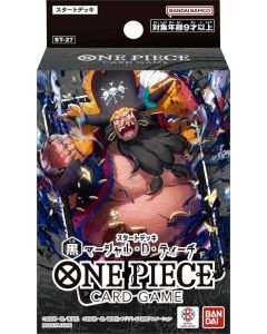 (日文版) One Piece Card Game 起始牌組 黒 マーシャル・D・ティーチ 黑 馬歇爾・D・汀奇【ST-27】