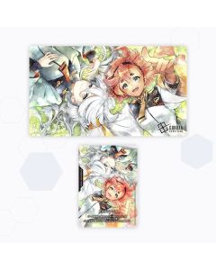 (日文版) Gundam Card Game 官方遊戲墊板&卡牌套裝 蘇萊塔＆米奧莉奈 [EVX02]​